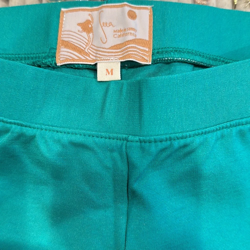 Seea Teal Cropped Ankle Pants - Picture 6 of 8